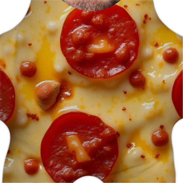 Cheese and Pepperoni Pizza Onesie Shrunkies