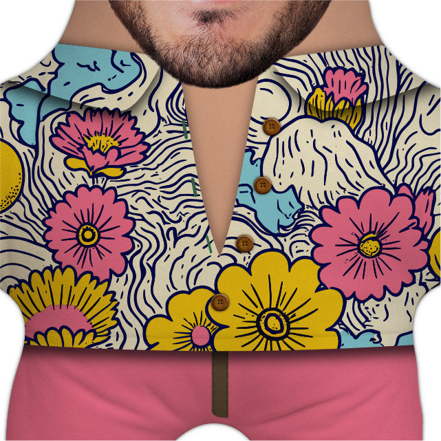 Coastal Chillin' Print Shirt Shrunkies