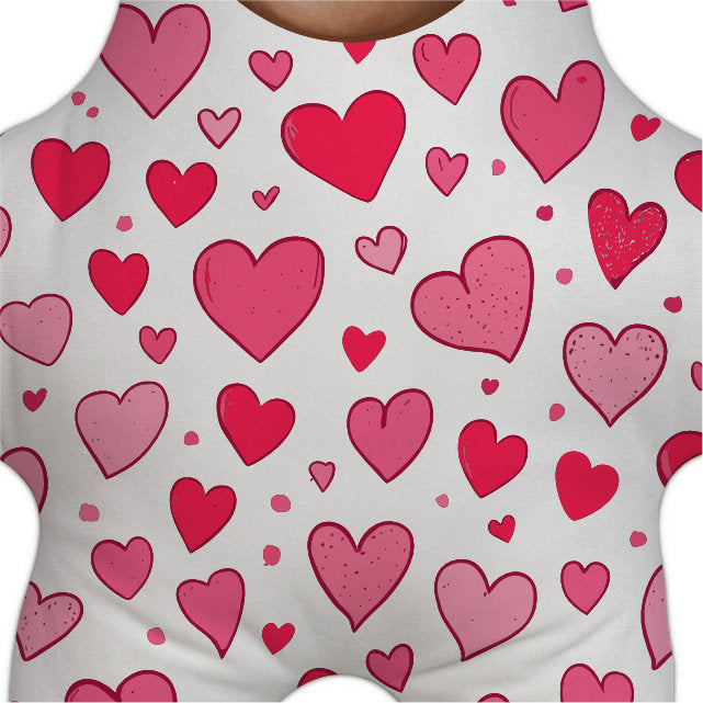 Hearts Pattern Onesie Shrunkies